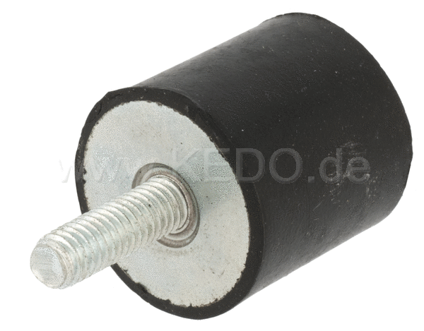 Kedo Rubber Buffer D25x25, M6x17mm Single Male thread (bump stop) | 40904