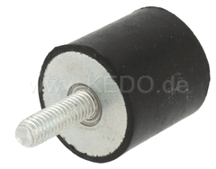 Kedo Rubber Buffer D25x25, M6x17mm Single Male thread (bump stop) | 40904