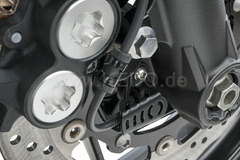 Kedo ABS Sensor Protection Cover Front, stainless steel black coated | 41048