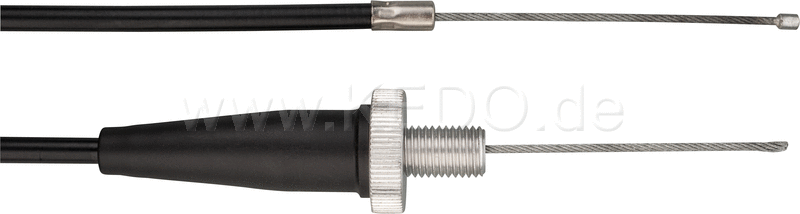 Kedo Throttle Cable Kit 'Do-It-Yourself' (100 ° Redirection Pipe with Adjuster, Sleeve with Adjuster, 2x Inner Cable, 2x Soldering Nipple, 1x End Cap) | 41184