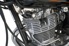 Kedo Main Switch Braket 'Brit Mount', stainless steel, relocfates the main switch LH below the fuel tank, including mounting material. | 41289