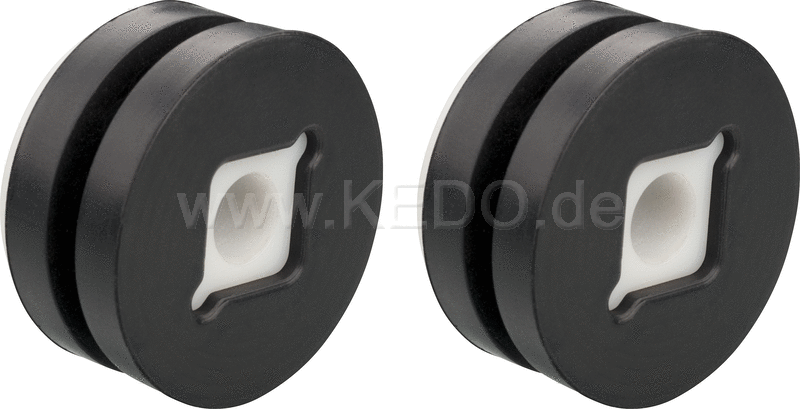 Kedo Headlight Mounting Kit, 4x rubber, 2x sleeve, for mounting the headlight on the headlight brackets (suitable for original metal and plastic headlights) | 41394