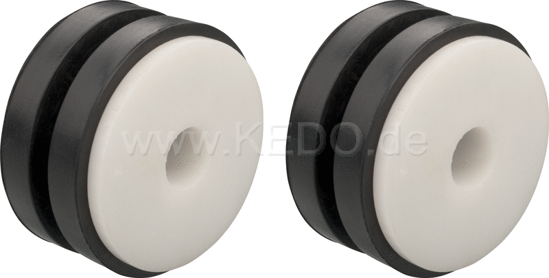 Kedo Headlight Mounting Kit, 4x rubber, 2x sleeve, for mounting the headlight on the headlight brackets (suitable for original metal and plastic headlights) | 41394