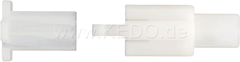 Kedo 2-Pin Connector Housing with snap-in nose incl 2x2 Connector Type 110th | 41525-2