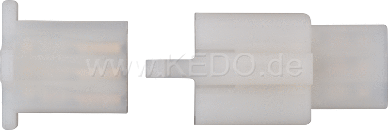 Kedo 3-Pin Connector Housing with snap-in nose incl 2x3 Connector Type 110th | 41525-3