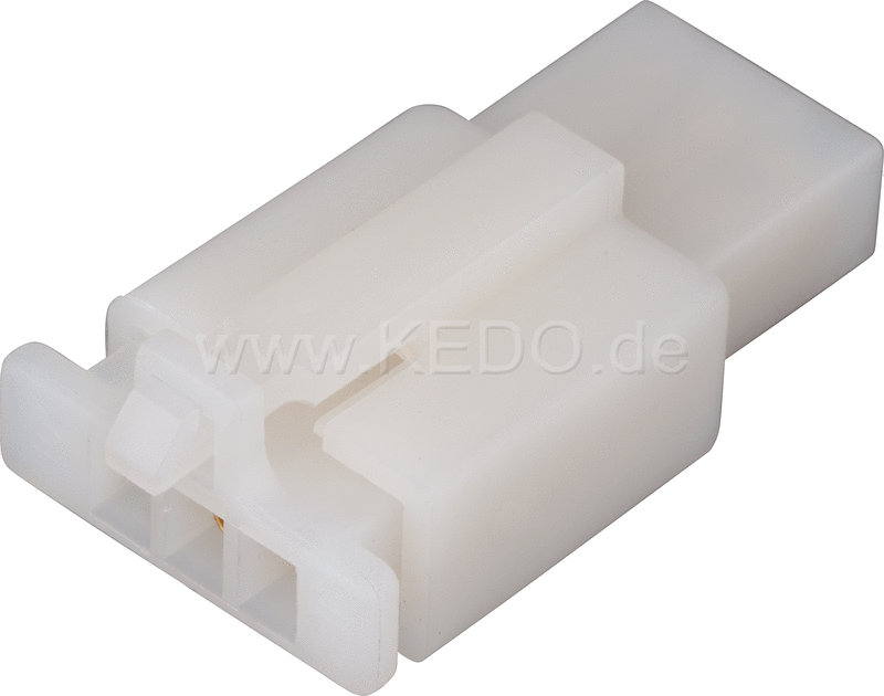 Kedo 3-Pin Connector Housing with snap-in nose incl 2x3 Connector Type 110th | 41525-3