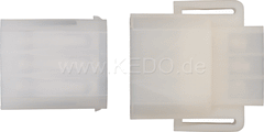 Kedo 6-Pin Connector Housing incl 2x6 round type connectors | 41545-6