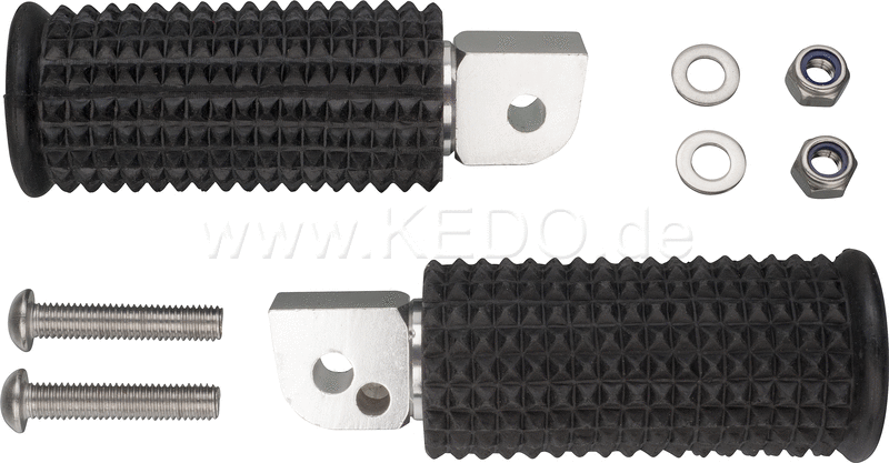 Kedo Passenger Footpegs 'Bronco', 1 Pair (Without Bracket, NOT Suitable for SR500, not Street Legal) | 41804