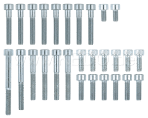Kedo M6 Allen Screw Set 8.8 Crankcase, Contains All Screws For Crankcase, Oilsump, Oillabyrinth, Cable Guide, Oilline | 42016