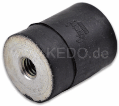 Kedo Rubber Buffer Diameter 20mm, height 25mm, M6 Double Female Thread | 43042
