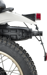 Kedo License Plate Support with Round Rear Reflector, aluminum, black, incl mounting material, suitable for license plate bracket item 50,089th | 50096