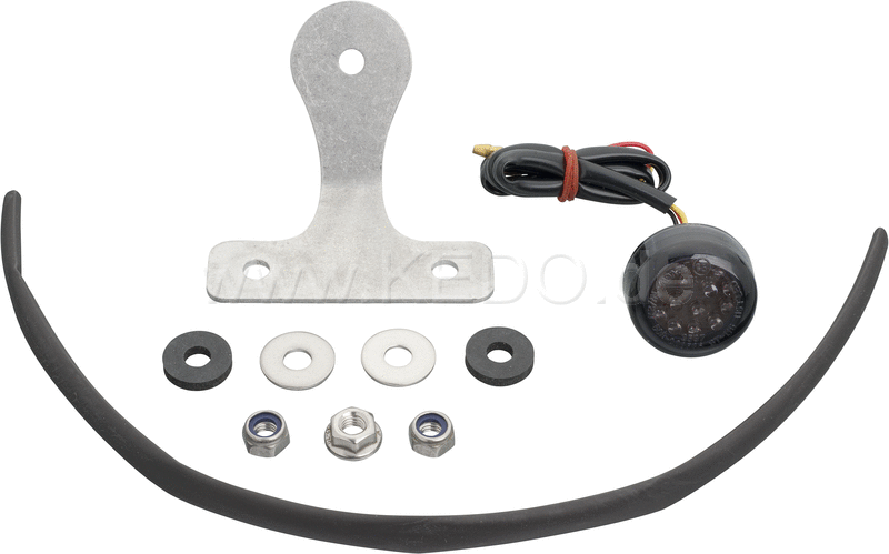 Kedo LED tail light 'DISC', 'E' approved, including aluminum bracket and mounting material. | 50118