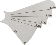 Kedo Valve clearance adjustment gauge, adjustment via angular dimension instead of feeler gauge, ideal for flat ball valve lash screws type 50,163th | 50147