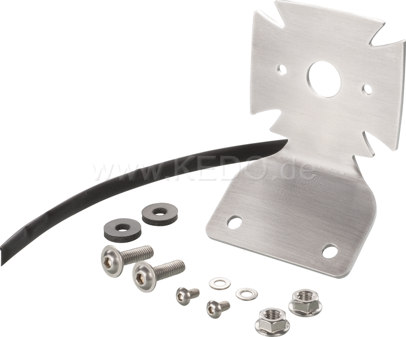 Kedo Stainless Steel Taillight Bracket for 'Iron Cross' Taillight Item 41381 / S (delivery incl mounting material, but WITHOUT taillight.) | 50153
