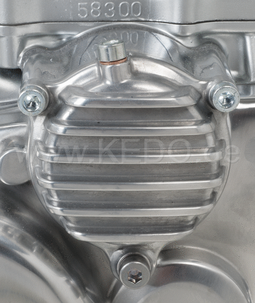 Kedo ViRace' Oil Filter Cover with Cooling Fins, Aluminum polished | 50273