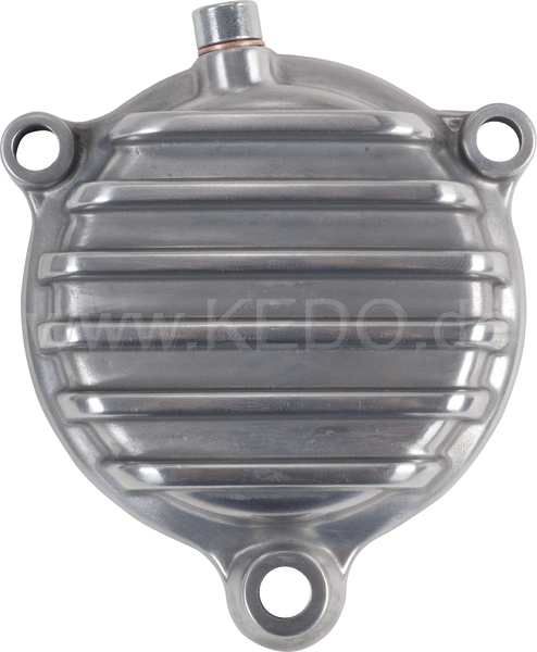 Kedo ViRace' Oil Filter Cover with Cooling Fins, Aluminum polished | 50273