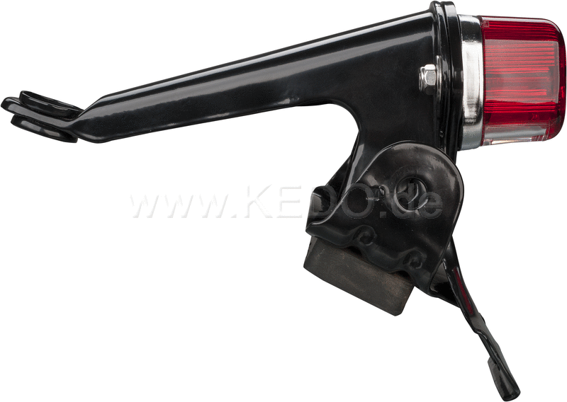 Kedo TT-style taillight adapter suitable for OEM XT500 taillight bracket and taillight 50590, Supplied with all small parts, without taillight | 50504
