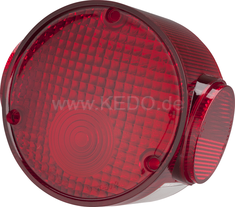 Kedo Taillight Lens, round, lateral reflectors (E-marked), OEM reference # 341-84721-60 | 50510