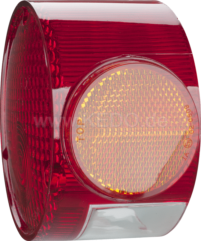 Kedo Taillight Lens, Round, Yellow Side Reflectors (E-marked) | 50510Y