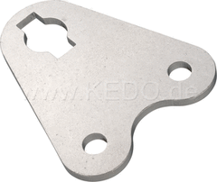Kedo Horn Bracket, stainless steel, nacked, suitable for OEM horn to be mounted on lower yoke | 50512