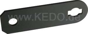 Kedo Replica horn bracket, stainless steel, black powder coated, suitable for horns with rubber bearing (see items 41549 (6V) respectively 41253/41013/41080 (12V).) | 50584