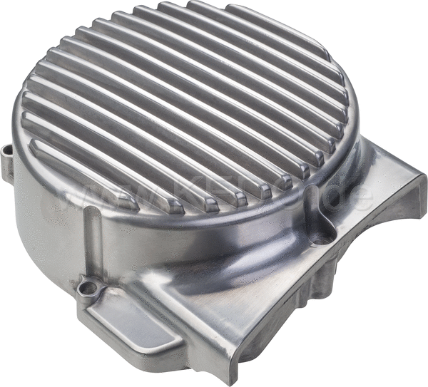 Kedo ViRace' Generator Cover with Cooling Fins, Polished Aluminum | 50603