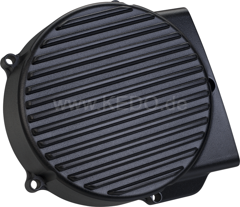 Kedo ViRace' Generator Cover with Cooling Fins, Black Coated | 50603S