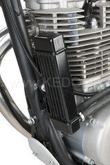Kedo Oil Cooler Kit SLIM, small and effective, complete set ready to install incl mounting kit and oil lines, optional matching accessories available. | 50605