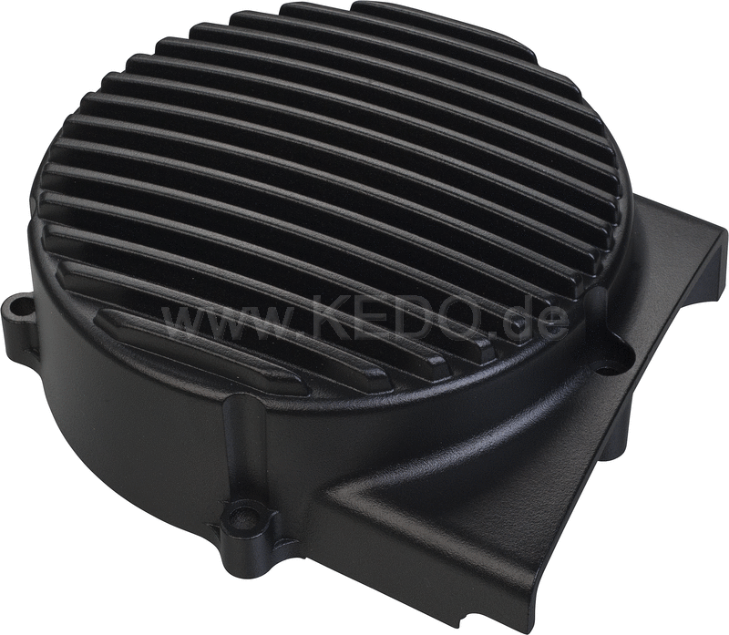 Kedo ViRace' Generator Cover with Cooling Fins, Aluminum, Black Coated | 50639S