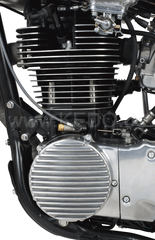 Kedo ViRace' Generator Cover with Cooling Fins, Aluminum, Polished | 50639