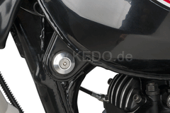 Kedo Aluminum Fuel Tank Mounting Kit, suitable for steel- and aluminum fuel tank, comes with Both Allen screws and internal hexalobular screws | 50683