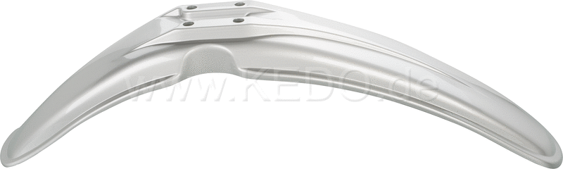 Kedo Replica Front Front Fender 'Crystal Silver', painted, with original mounting holes | 50733