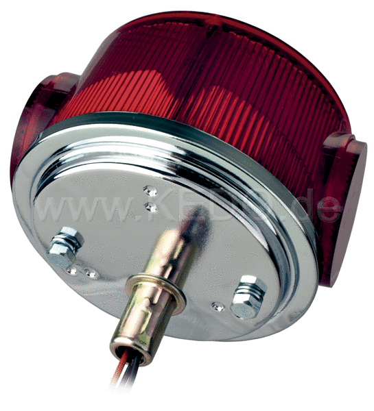 Kedo Replica Taillight, round, complete, without bracket, with reflector and 'e' marked lens, 'E' approved, OEM reference # 437-84510-62 | 50734