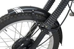 Kedo Trial Front Fender style engine, black, not drilled, free positionable, including black aluminum brackets & clamps, 2x decals. | 50769S
