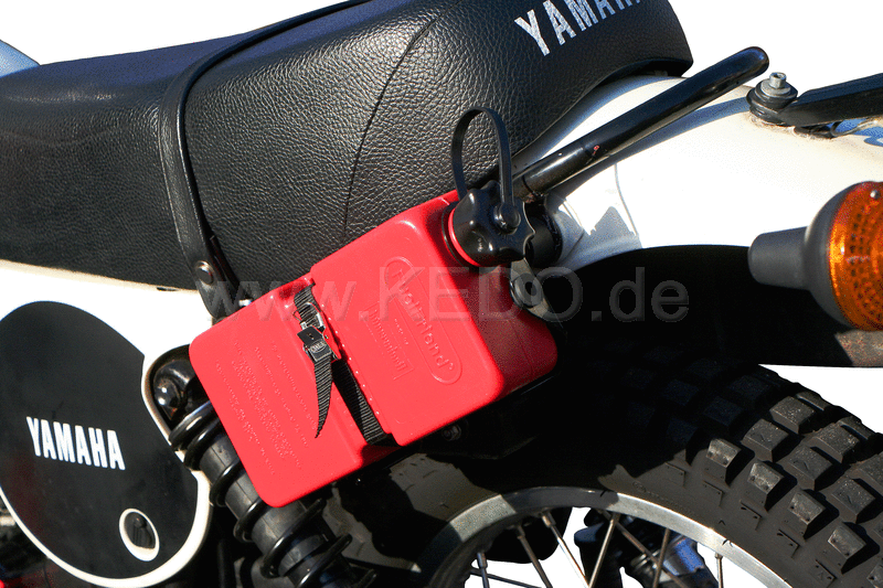 Kedo rack for spare jerrycan, stainless steel black powder coated, including mounting material, WITHOUT jerrycan (Bag 50072R can be mounted OPTIONALLY). | 60030