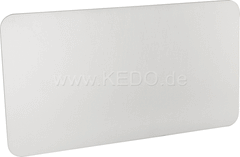 Kedo License Plate Reinforcement Plate, aluminum raw, dimensions approx. 240x130x2, DIY (undrilled) for individual mounting | 60237