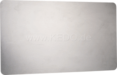Kedo License Plate Reinforcement Plate for passenger cars and oldtimer license plates 340x200mm, aluminum raw 2mm, rounded corners | 60244