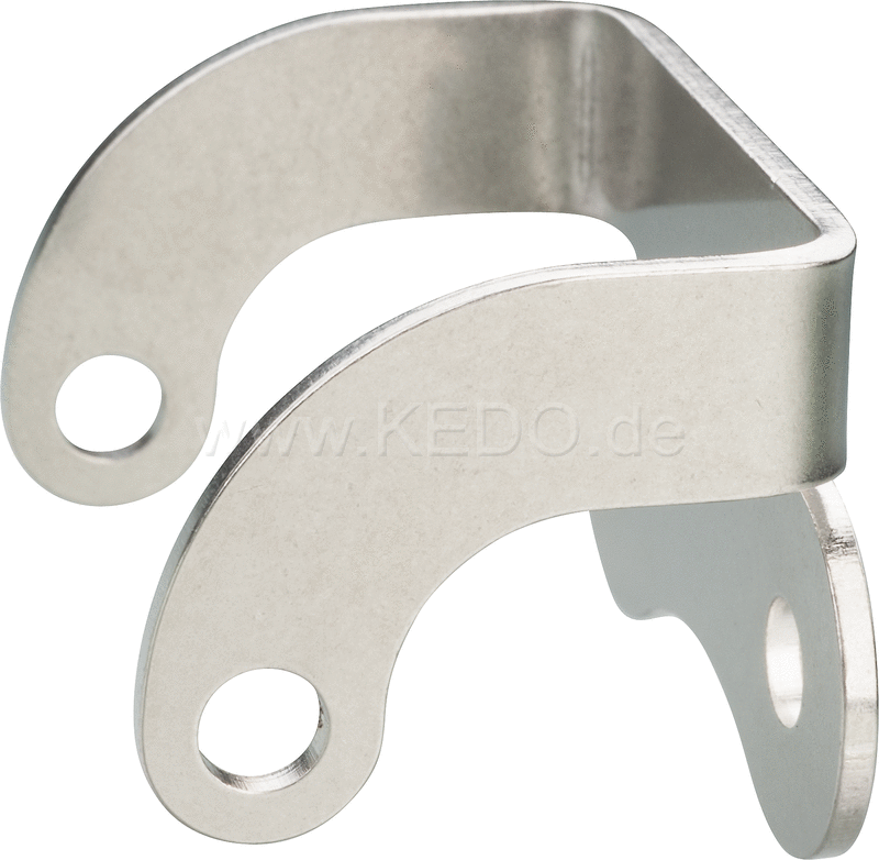 Kedo Bracket for Auxiliary / fog lamp item 40520 (e-approved), mounting on lower yoke, stainless steel | 60333