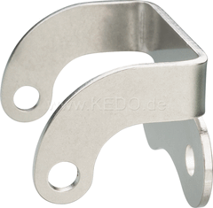 Kedo Bracket for Auxiliary / fog lamp item 40520 (e-approved), mounting on lower yoke, stainless steel | 60333