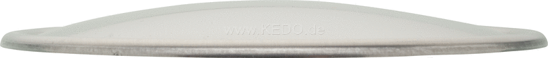 Kedo Starting Number Plate / Side Cover 'NEO', deep drawn, 1mm aluminum untreated, Circumferential bead, 1 piece dim. approx. 220x150mm | 60618