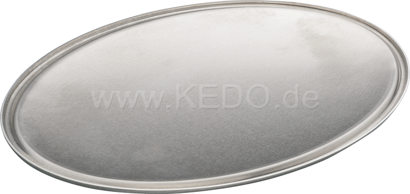 Kedo Starting Number Plate / Side Cover 'NEO', deep drawn, 1mm aluminum untreated, Circumferential bead, 1 piece dim. approx. 220x150mm | 60618