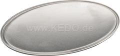 Kedo Starting Number Plate / Side Cover 'NEO', deep drawn, 1mm aluminum untreated, Circumferential bead, 1 piece dim. approx. 220x150mm | 60618