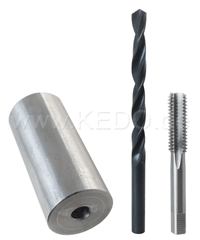 Kedo Repair Kit for Rear Upper Shock Absorber Seat incl Drilling template, HSS drill bits, drill M8 Tap | 60684
