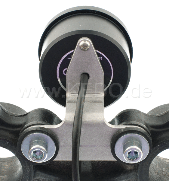 Kedo Mounting Bracket for Motogadget 'Motoscope Tiny' Speedometer (instead of main switch at upper SR-yoke, suitable for speedometer 40354 until d.o.p. 2015) | 62005