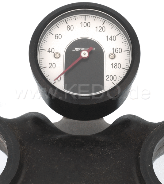 Kedo Mounting Bracket for Motogadget 'Motoscope Tiny' Speedometer (instead of main switch at upper SR-yoke, suitable for speedometer 40354 until d.o.p. 2015) | 62005