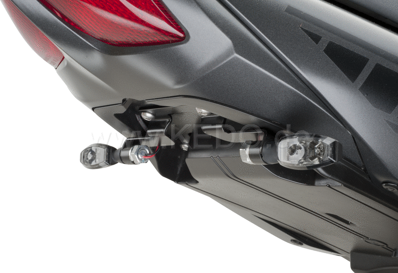Kedo Indicator Bracket Stainless Steel Black Coated, 150mm wide, 180mm distance between Achieves indicators with standard mini indicators | 62031