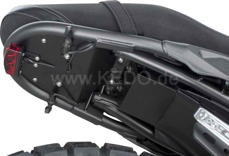 Kedo fenderless Rear Section, cover plate aluminum coated, recommended for conversion to swingarm license plate bracket item 62026 | 62037