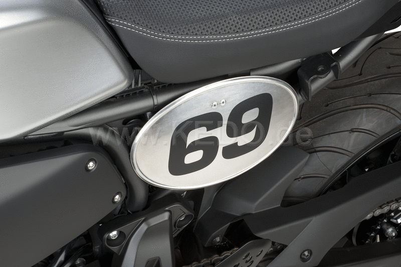 Kedo Aluminum Side Cover, incl bracket (curved aluminum cover, approx 220x150mm, stainless steel bracket black coated.) For seat item 41378 | 63002