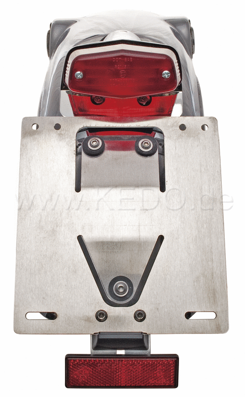 Kedo License Plate Bracket aluminum, incl Mounting material, vibration-proof, Extendable (width 18 cm, height 19.5 cm) | 63020