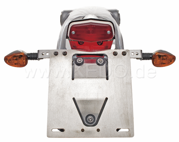 Kedo License Plate Bracket aluminum, incl Mounting material, vibration-proof, Extendable (width 18 cm, height 19.5 cm) | 63020